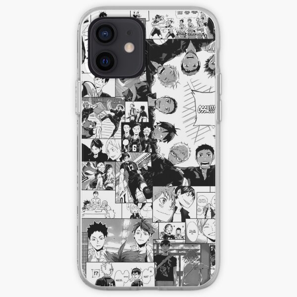 Haikyuu !! Collage de Karasuno Coque souple iPhone