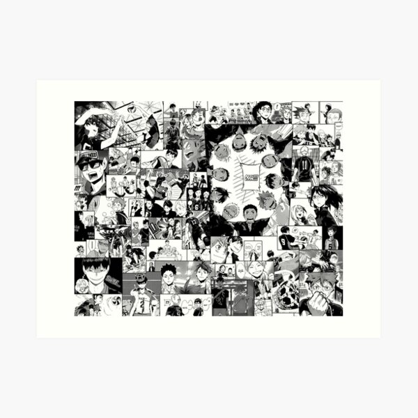 Haikyuu !! Karasuno Collage Kunstdruck