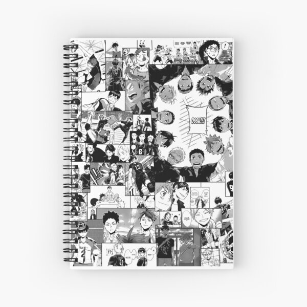Haikyuu!! Karasuno Collage Spiral Notebook