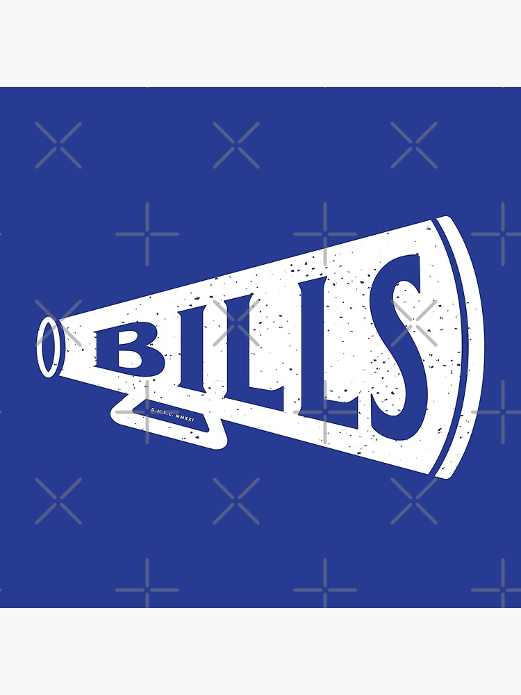 Vintage Megaphone - Buffalo Bills (White Bills Wordmark) Poster for Sale  by deadmansupplyco