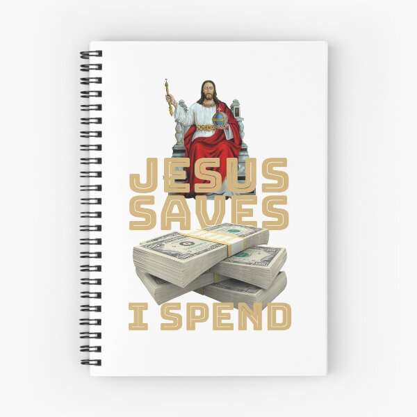 Item preview, Jesus saves I spend - Jesus lover - Jesus christ designed and sold by crazycollective.