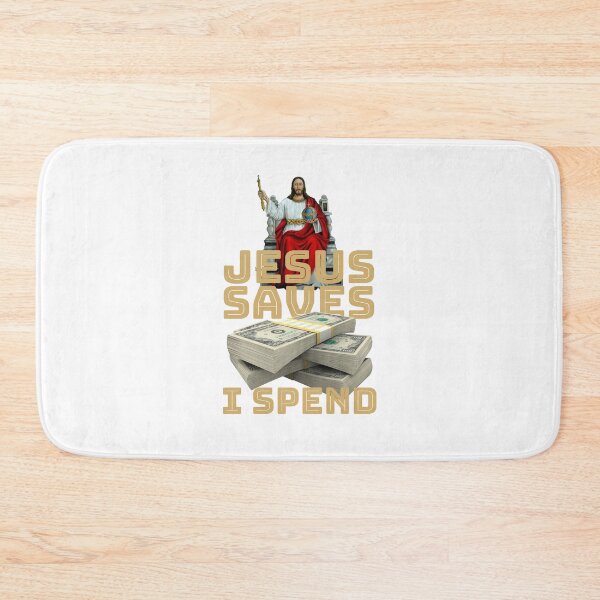 Item preview, Jesus saves I spend - Jesus lover - Jesus christ designed and sold by crazycollective.