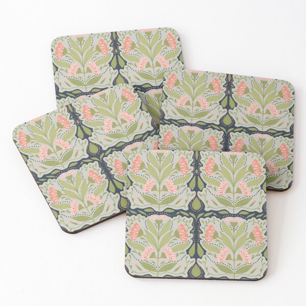 Item preview, Pink Art Nouveau Flowers designed and sold by NancyMerkle.