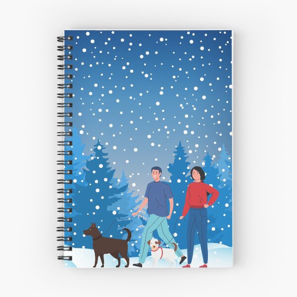 Item preview, DOG WALK IN THE SNOW designed and sold by PotluckPrints.