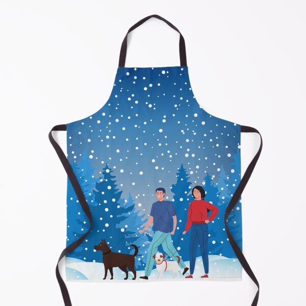 Item preview, DOG WALK IN THE SNOW designed and sold by PotluckPrints.