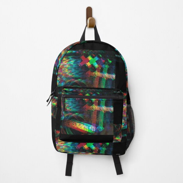 Item preview, Rainbow Kaleidoscopic Leopard Print & Crosses Design designed and sold by EarthArtDesigns.