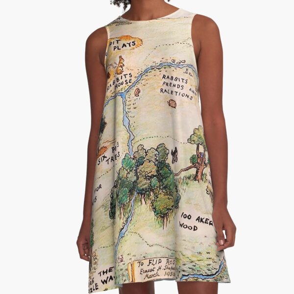 Item preview, 100 Acre Wood map designed and sold by RickE.