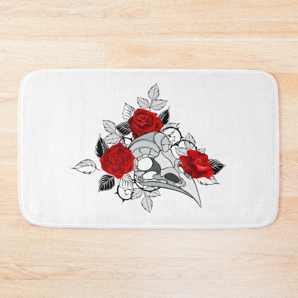 Item preview, Bird Skull with Red Roses designed and sold by Blackmoon9.