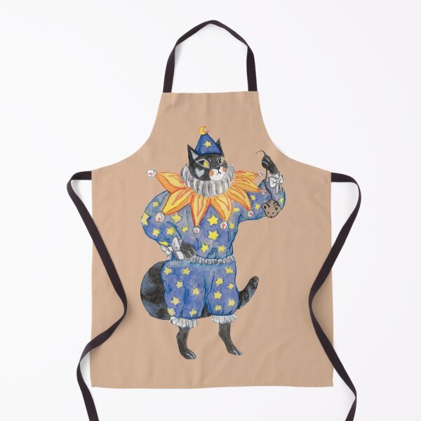 Artikelvorschau, Stern-Themen-Anthro-Vintage-Clown-Katze, Aquarell entworfen und verkauft von CaptainRingtail.