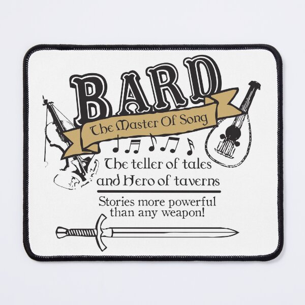 Item preview, Bard - Master Of Song, Epic Fantasy RPG Quote - DnD designed and sold by NickiCollings.