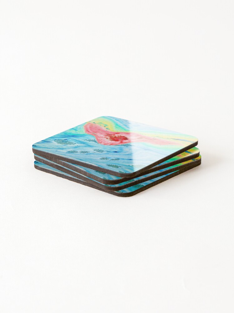Thumbnail 4 of 5, Coasters (Set of 4), Learning To Fly designed and sold by FallenAngelAnP.