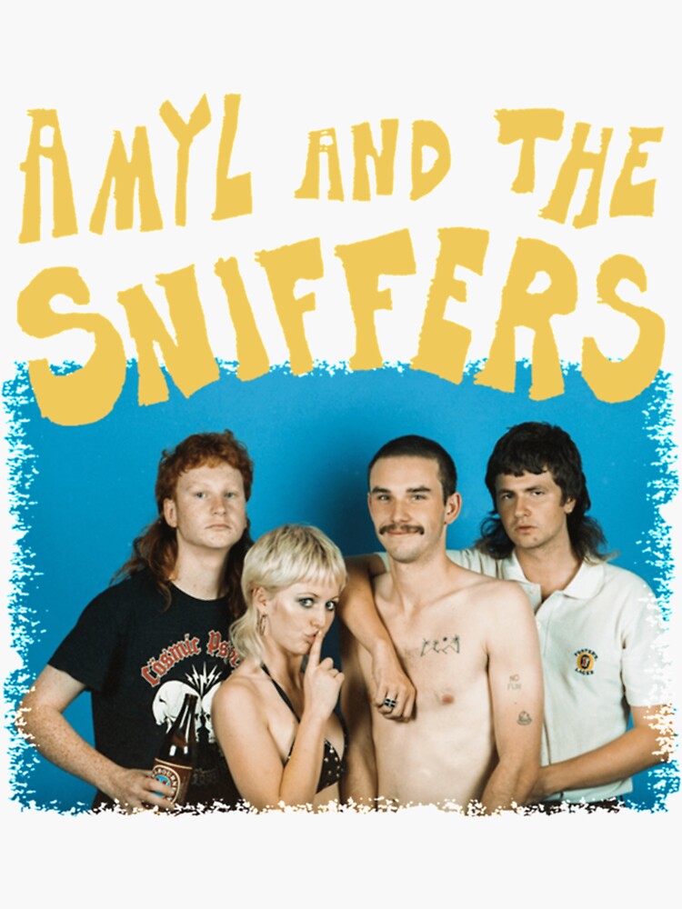 "Amyl And The Sniffers Band " Sticker for Sale by FeltTipds Redbubble