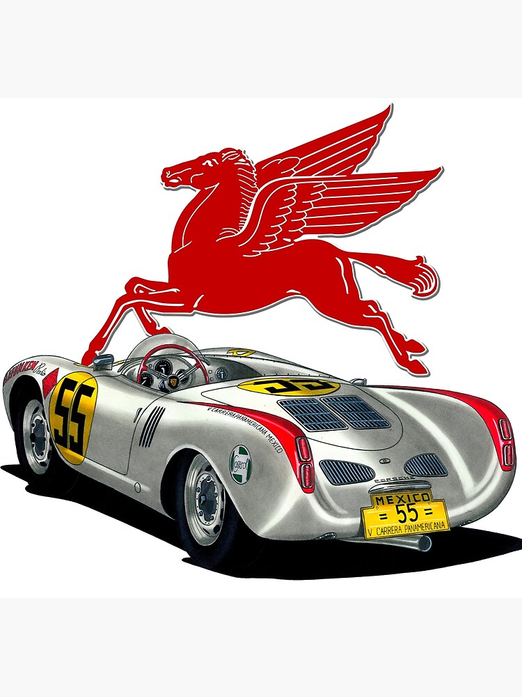 "German retro sports car RS Spyder. Pegasus" Poster for Sale by 23ARTS Redbubble