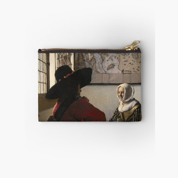 Item preview,  THE OFFICER AND THE LAUGHING GIRL, C.1657-60, Johannes Vermeer designed and sold by Art Outlaws.