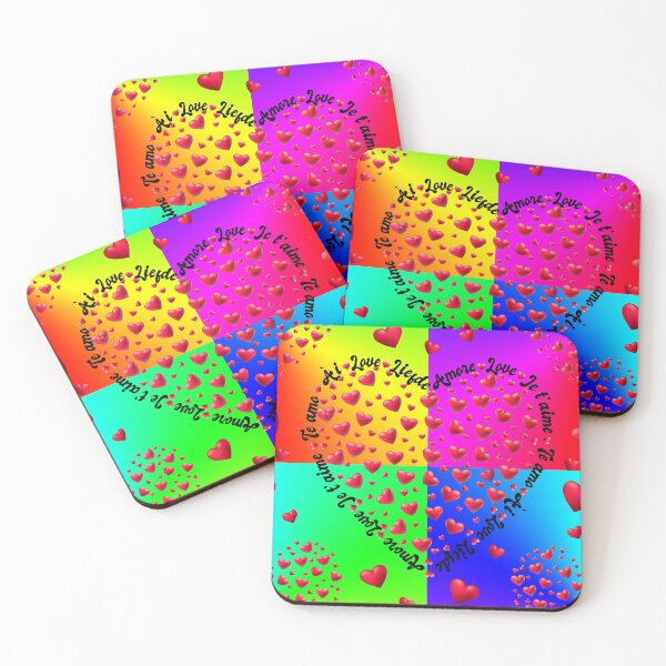 Item preview, Colorful and Psychedelic Love, Liefde, Je t’aime, Te Amo, ài, Amore - Love in different languages designed and sold by KeshaEls.
