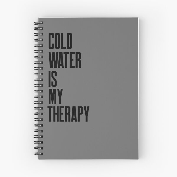 Item preview, Cold Water is my Therapy - Text Design - Black Text - Wild Swimming Tees designed and sold by WildSwimming.