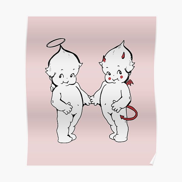 angel and devil cuties Poster