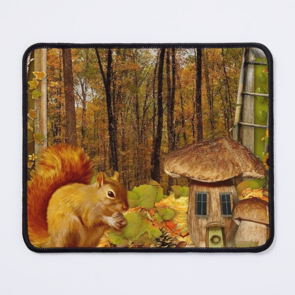 Item preview, Natchez Trace Foliage in Squirrel Frame designed and sold by CapeCodGiftShop.