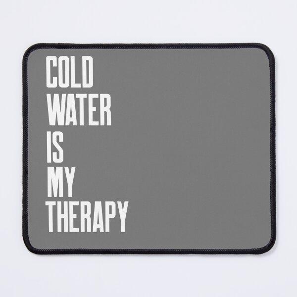 Item preview, Cold Water is my Therapy - Text Design - White Text - Wild Swimming Tees designed and sold by WildSwimming.