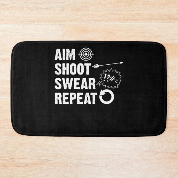 Item preview, Aim Shoot Swear Repeat For Archery Bow Hunter Enthusiast designed and sold by Nessshirts.