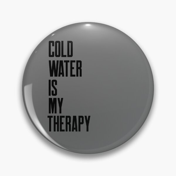 Item preview, Cold Water is my Therapy - Text Design - Black Text - Wild Swimming Tees designed and sold by WildSwimming.