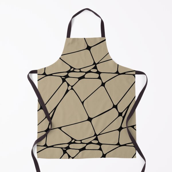 Item preview, Black and Tan Abstract Mosaic Pattern 1 Pairs DE 2022 Trending Color Bamboo Screen DE6193 designed and sold by ColorOfTheYears.
