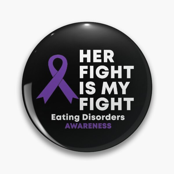 Item preview, Her Fight Is My Fight Eating Disorders Awareness designed and sold by Color-Sparkle.