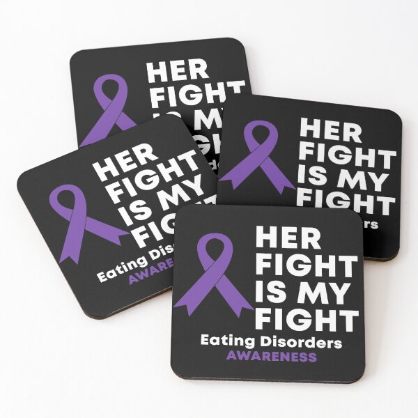 Item preview, Her Fight Is My Fight Eating Disorders Awareness designed and sold by Color-Sparkle.