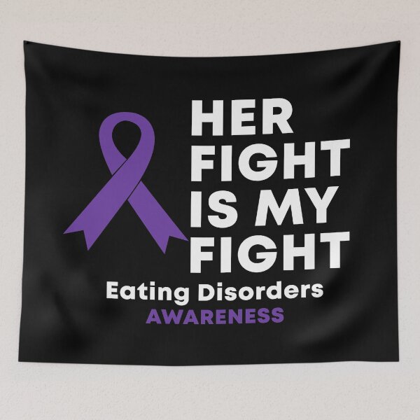 Item preview, Her Fight Is My Fight Eating Disorders Awareness designed and sold by Color-Sparkle.