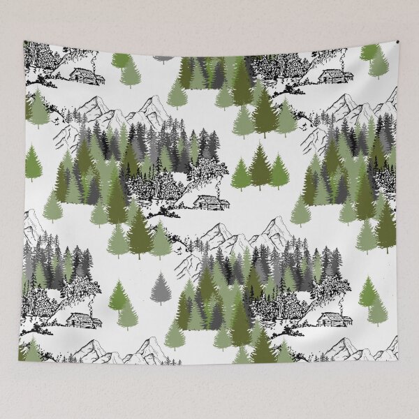 Item preview, A quiet place near the mountains designed and sold by Emma Kunz.