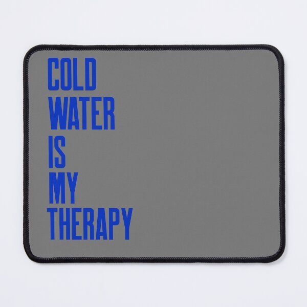 Item preview, Cold Water is my Therapy - Blue Text - Wild Swimming Tees designed and sold by WildSwimming.