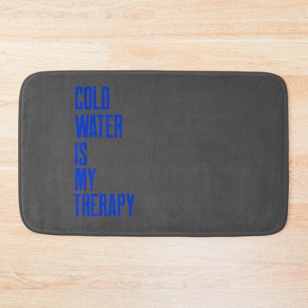Item preview, Cold Water is my Therapy - Blue Text - Wild Swimming Tees designed and sold by WildSwimming.