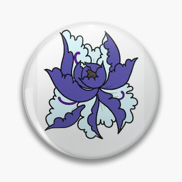 Item preview, Purple and Baby-blue Peony designed and sold by KaiFulford.