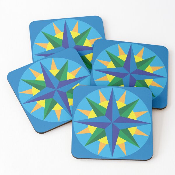 Item preview, Barn Quilt Square Nautical Star designed and sold by MisfitTaynna.