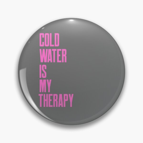 Item preview, Cold Water is my Therapy - Pink Text - Wild Swimming Tees designed and sold by WildSwimming.