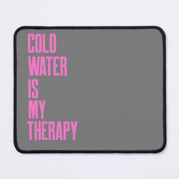 Item preview, Cold Water is my Therapy - Pink Text - Wild Swimming Tees designed and sold by WildSwimming.