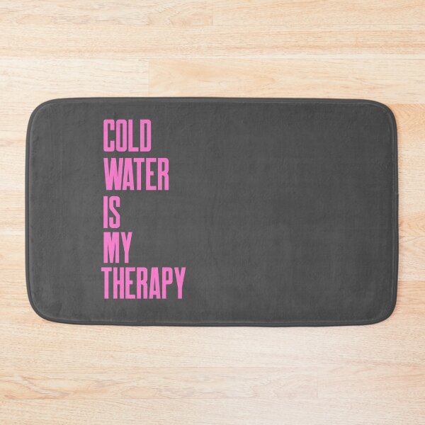 Item preview, Cold Water is my Therapy - Pink Text - Wild Swimming Tees designed and sold by WildSwimming.