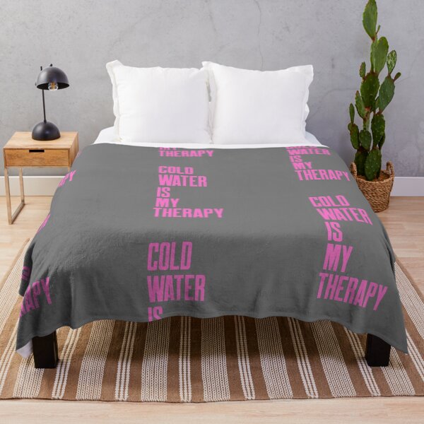 Item preview, Cold Water is my Therapy - Pink Text - Wild Swimming Tees designed and sold by WildSwimming.