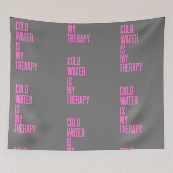 Item preview, Cold Water is my Therapy - Pink Text - Wild Swimming Tees designed and sold by WildSwimming.