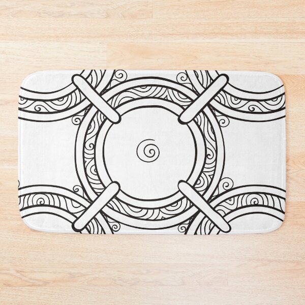 Item preview, Abstract circle pattern black and white  designed and sold by MagicStrawberry.