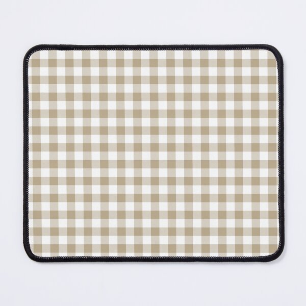 Item preview, Tan and White Buffalo Plaid Pattern Pairs DE 2022 Trending Color Bamboo Screen DE6193 designed and sold by ColorOfTheYears.