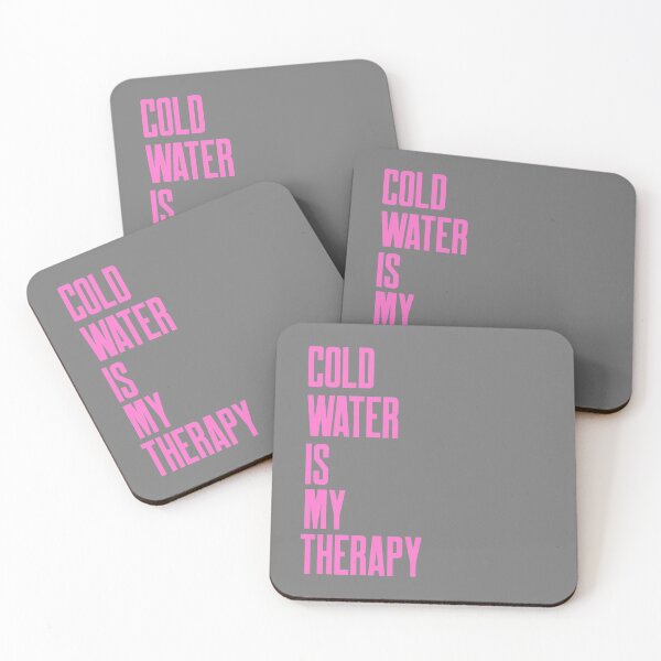 Item preview, Cold Water is my Therapy - Pink Text - Wild Swimming Tees designed and sold by WildSwimming.