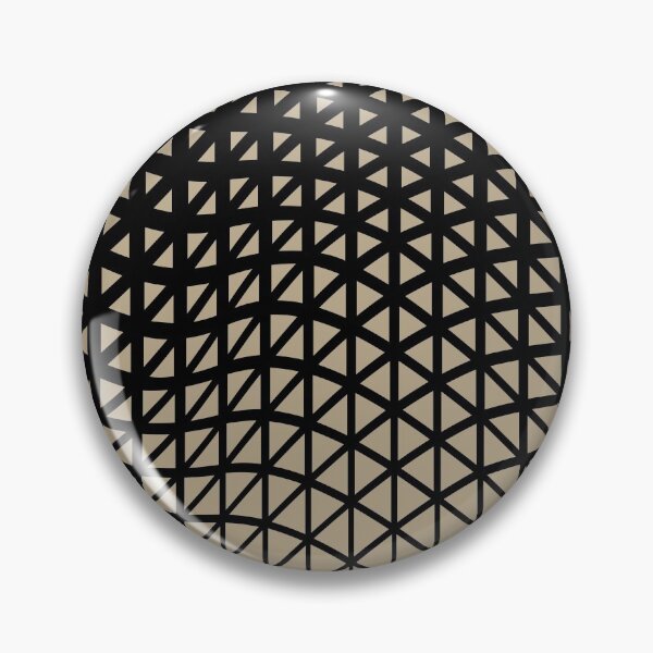 Item preview, Black and Tan Triangle Wave Pattern Pairs DE 2022 Trending Color Bamboo Screen DE6193 designed and sold by ColorOfTheYears.