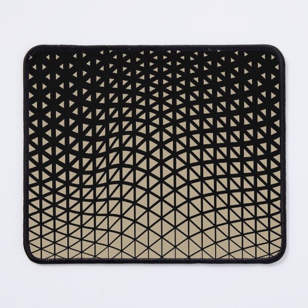 Item preview, Black and Tan Triangle Wave Pattern Pairs DE 2022 Trending Color Bamboo Screen DE6193 designed and sold by ColorOfTheYears.