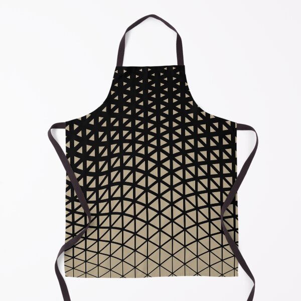 Item preview, Black and Tan Triangle Wave Pattern Pairs DE 2022 Trending Color Bamboo Screen DE6193 designed and sold by ColorOfTheYears.