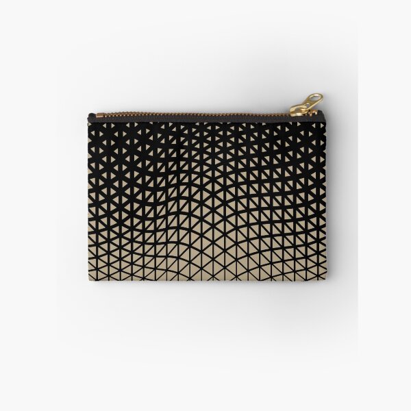 Item preview, Black and Tan Triangle Wave Pattern Pairs DE 2022 Trending Color Bamboo Screen DE6193 designed and sold by ColorOfTheYears.