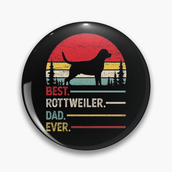 Item preview, Vintage Best Rottweiler Dad Ever designed and sold by rafaeltto.