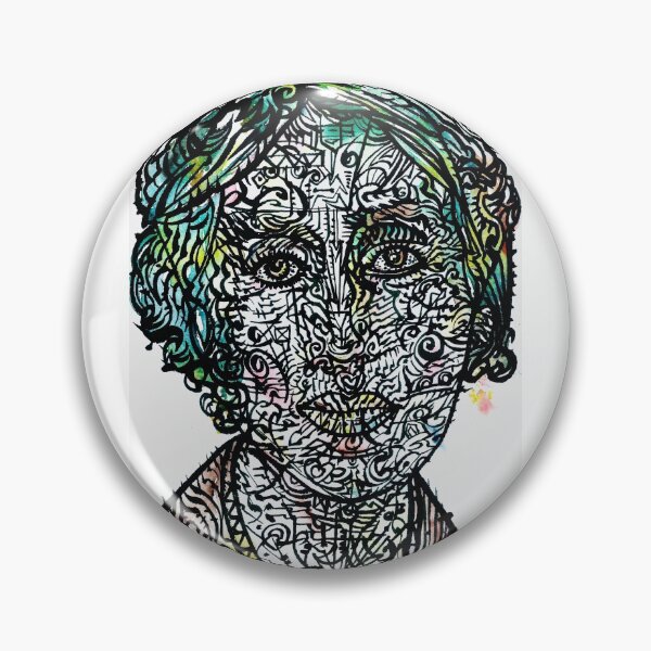 Item preview, VIRGINIA WOOLF watercolor and ink portrait .2 designed and sold by lautir.