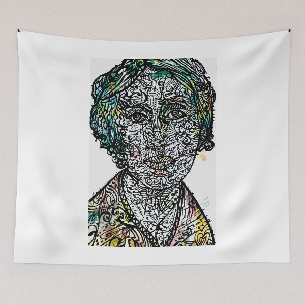 Item preview, VIRGINIA WOOLF watercolor and ink portrait .2 designed and sold by lautir.