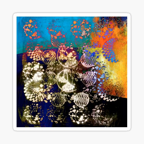 Item preview, abstract background with stamps designed and sold by agnès trachet.